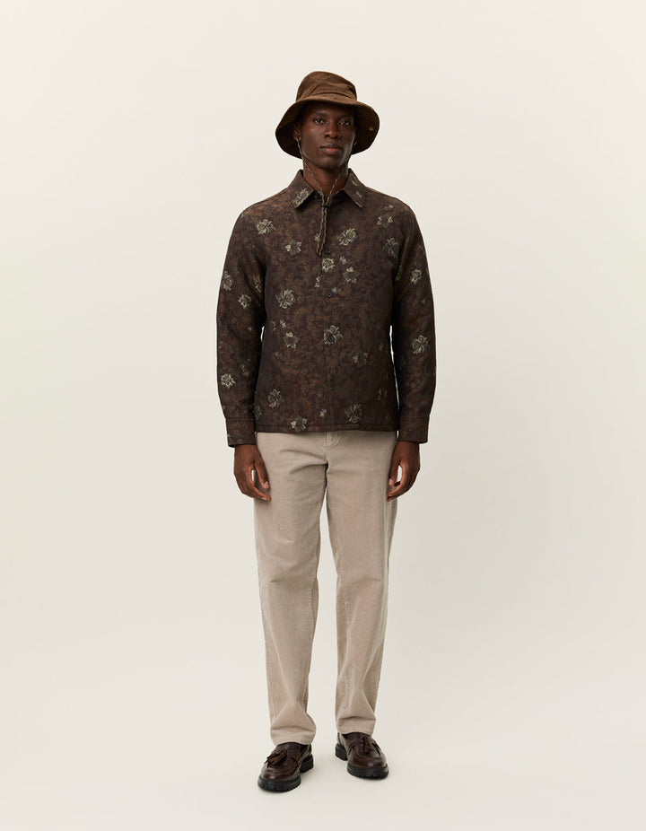 Kaleb Flower Jacquard Overshirt