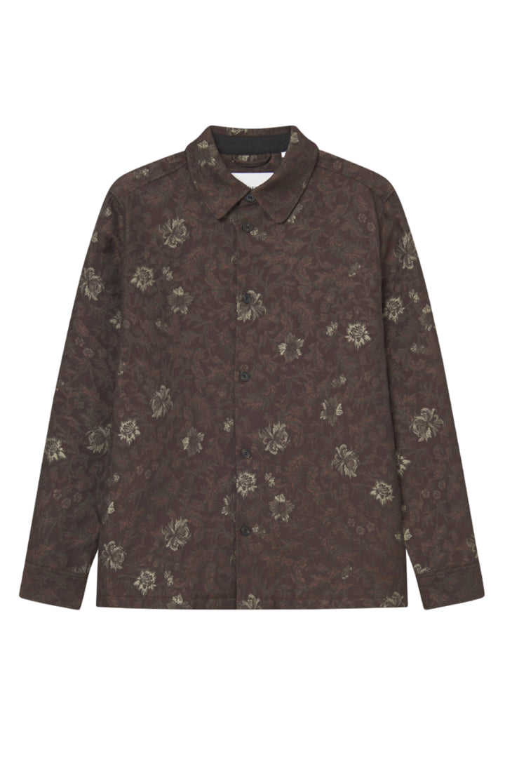 Kaleb Flower Jacquard Overshirt