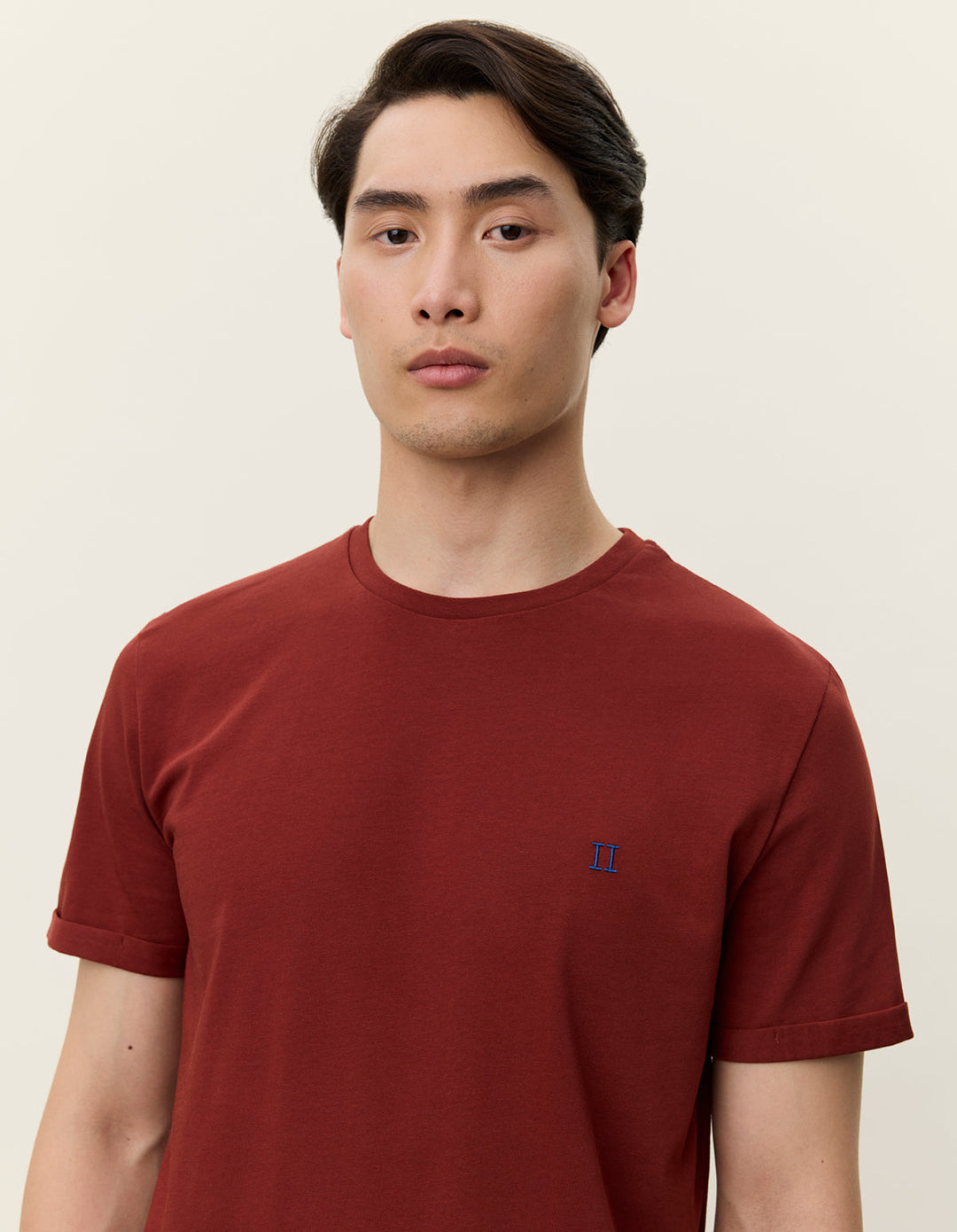 Norregaard Contrast T-Shirt | Fired Brick Red