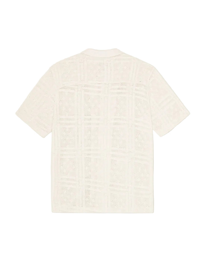 Hector Pointelle SS Shirt | Eggnog White