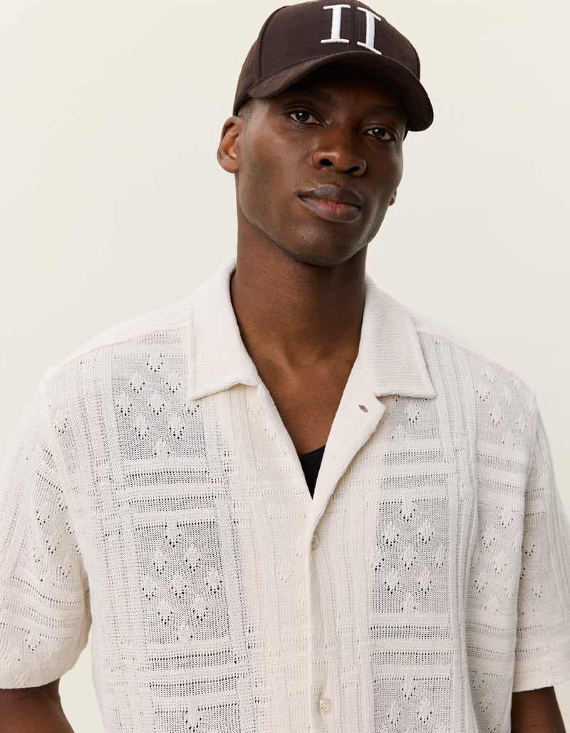 Hector Pointelle SS Shirt | Eggnog White