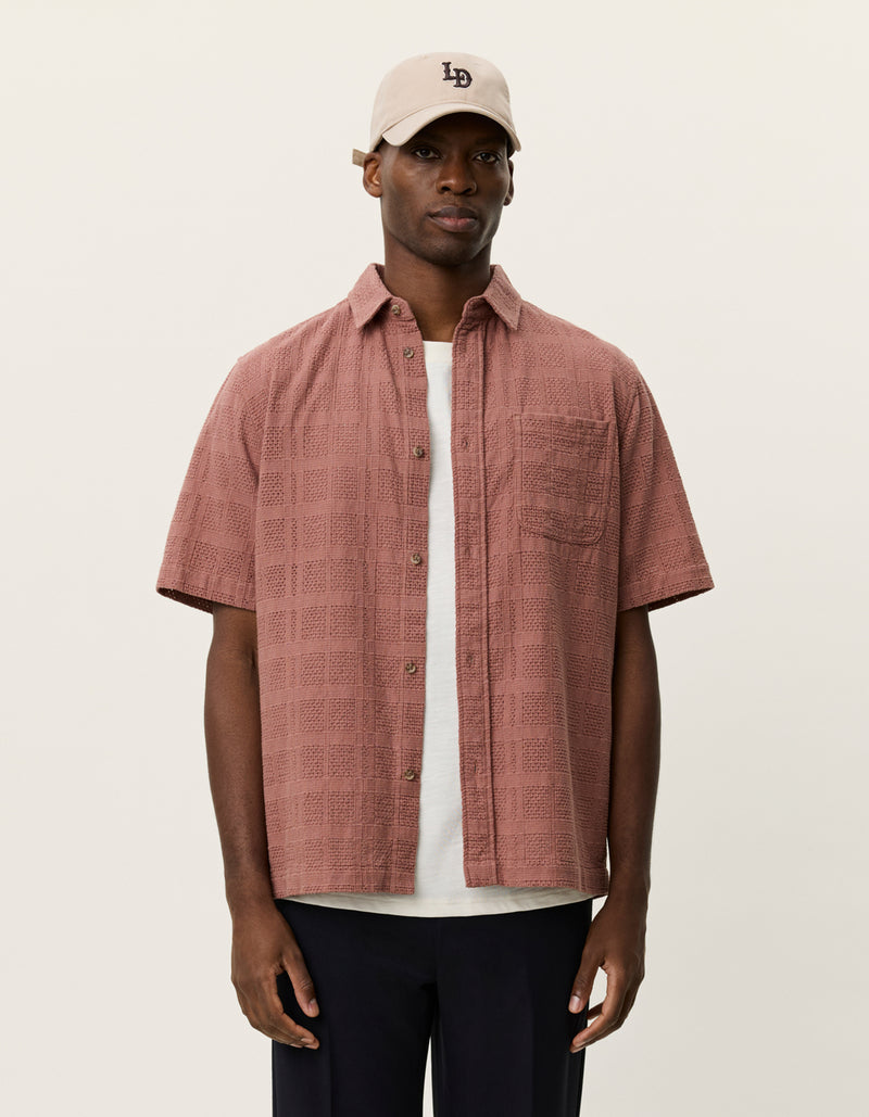 Charlie SS Shirt | Cognac Red