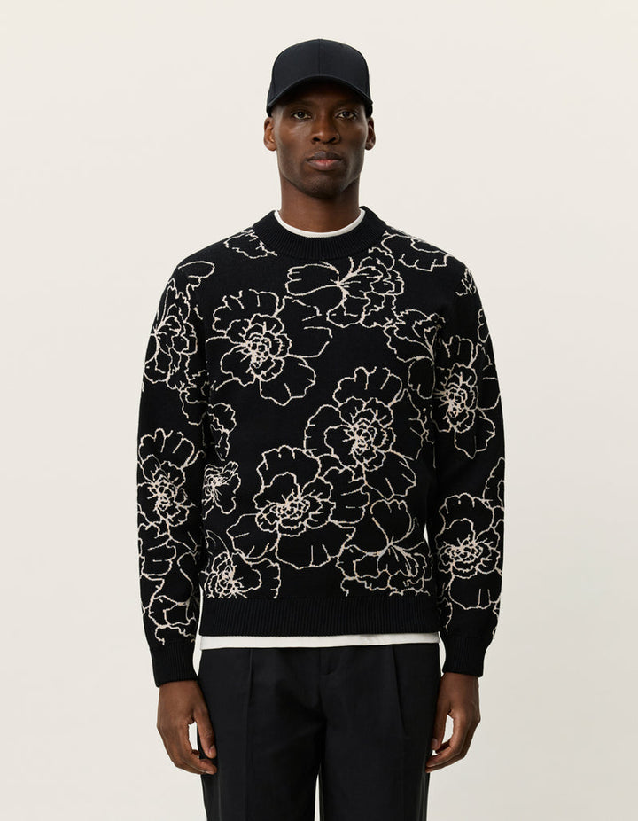 Gaston Poppy Jacquard Knit