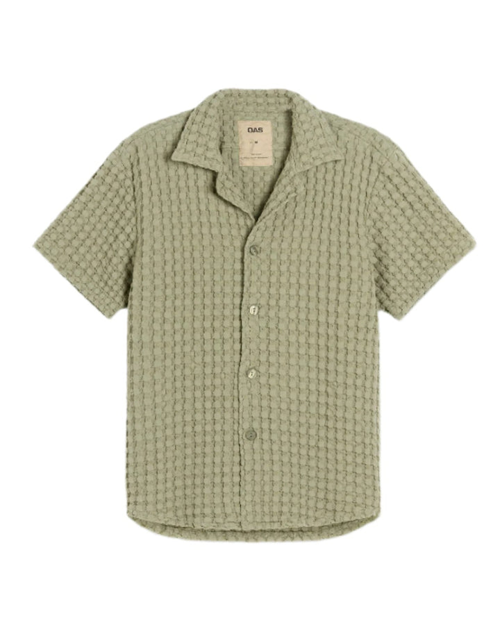 Cuba Waffle Shirt | Dusty Green