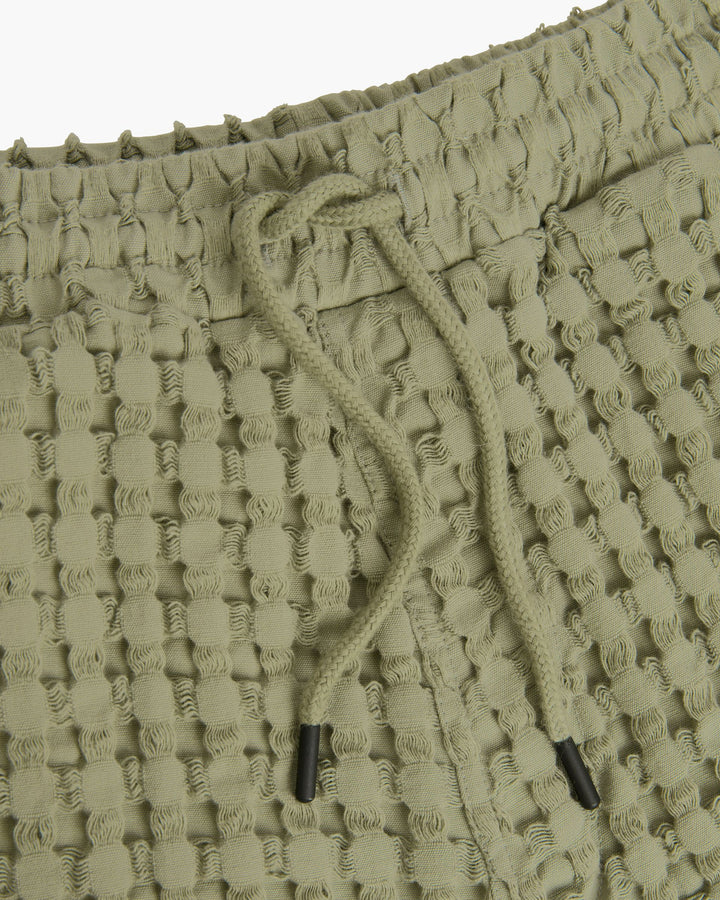 Porto Waffle Shorts | Dusty Green