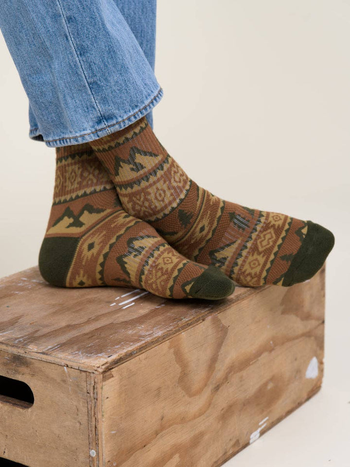 Western Fade Sock | Rust
