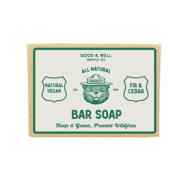 Smokey Bear Bar Soap - Fir & Cedar