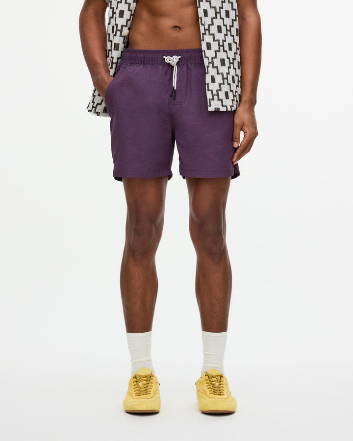 Nylon Swim Shorts | Plum