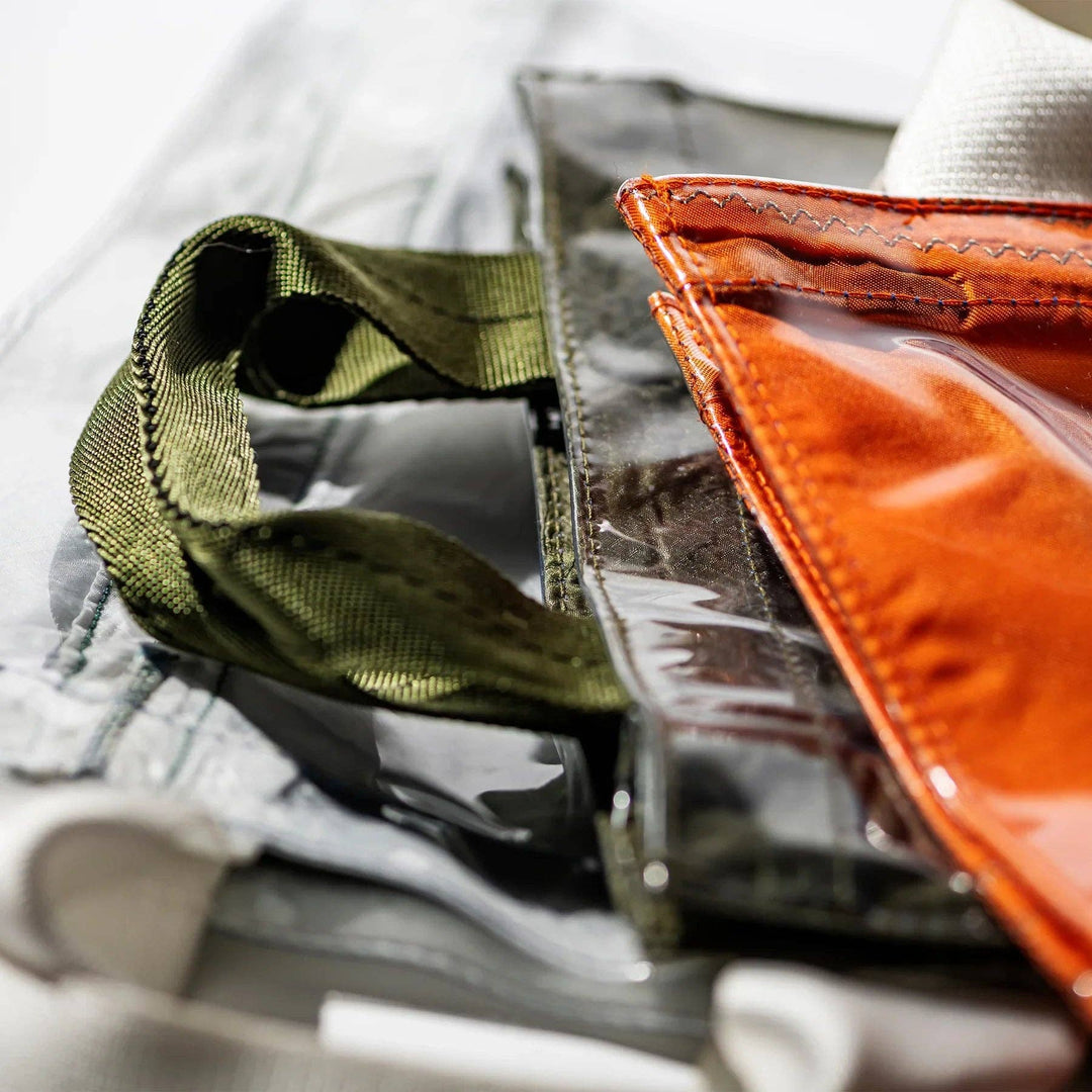 Covered Parachute Document Bag | Orange