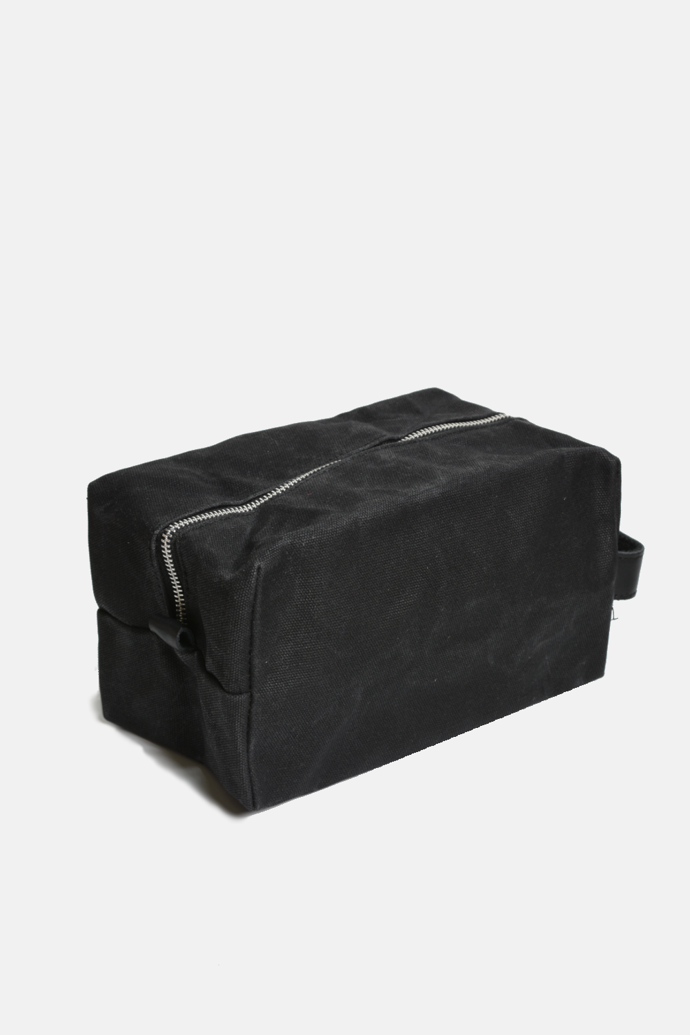 Waxed Cotton Dopp Kit Toiletry Bag | Black