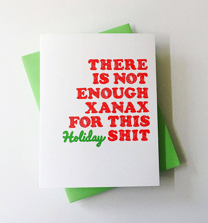 Xanax Holiday Card - Funny Christmas Card