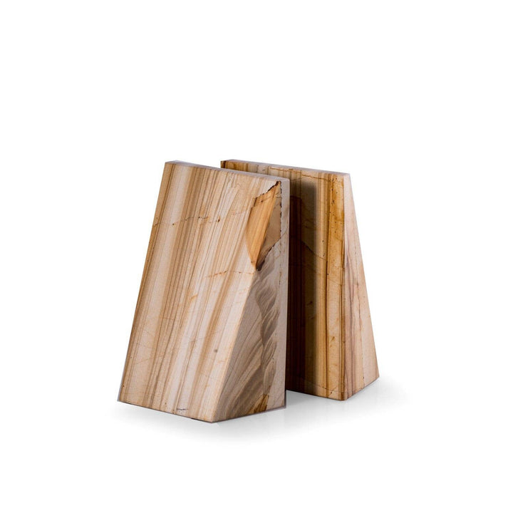 Fraser Natural Marble Wedge Bookend