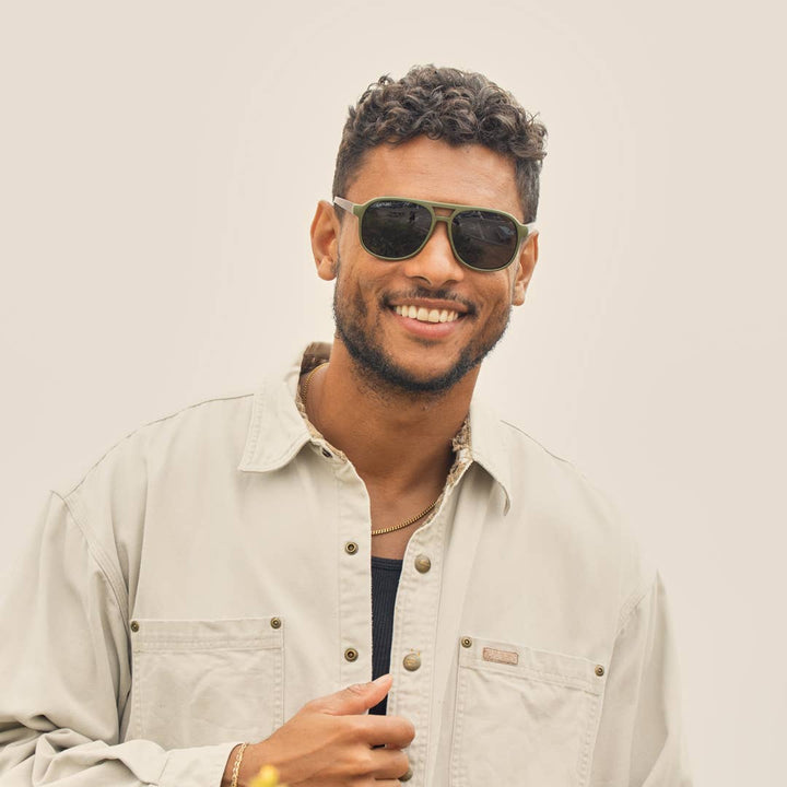 Weston | Olive Green & Brown