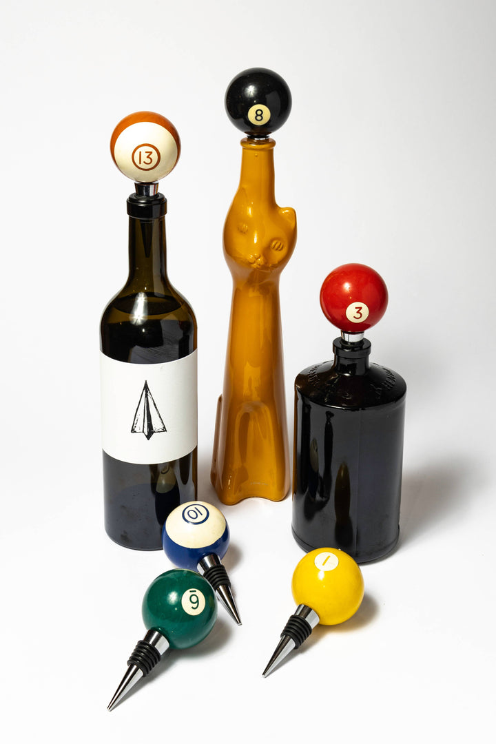 Vintage Billiard Ball Bottle Stopper