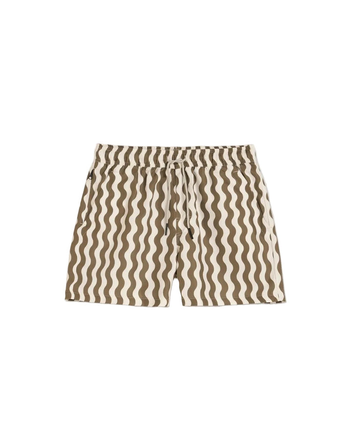 Fine Waver Swim Shorts | Beige