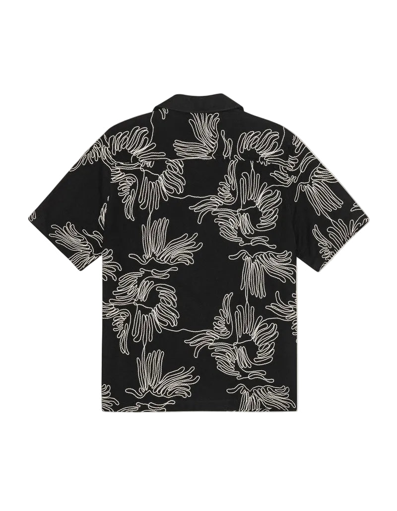Liam AOE Flower SS Shirt | Black