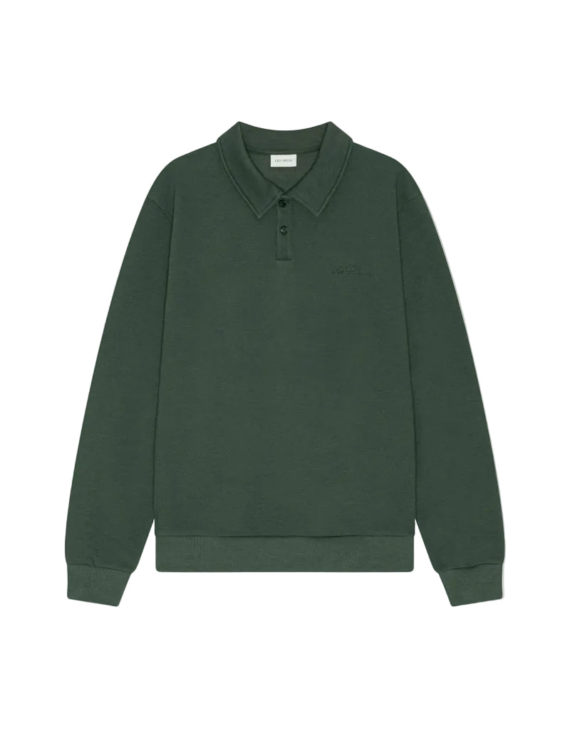 Piqué Polo Sweatshirt | Pine Green