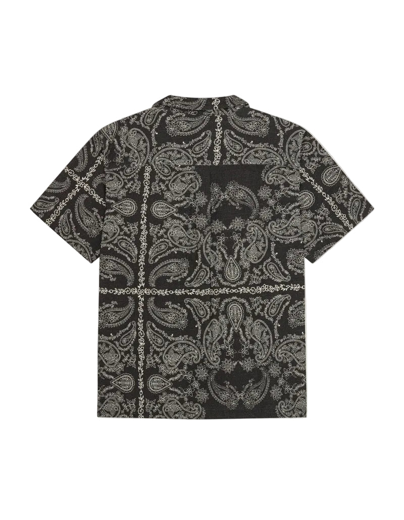 Paisley AOP SS Shirt | Tap Shoe Black