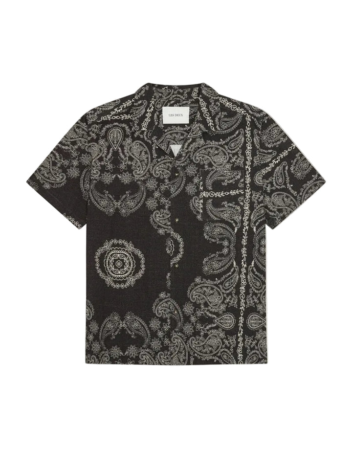 Paisley AOP SS Shirt | Tap Shoe Black