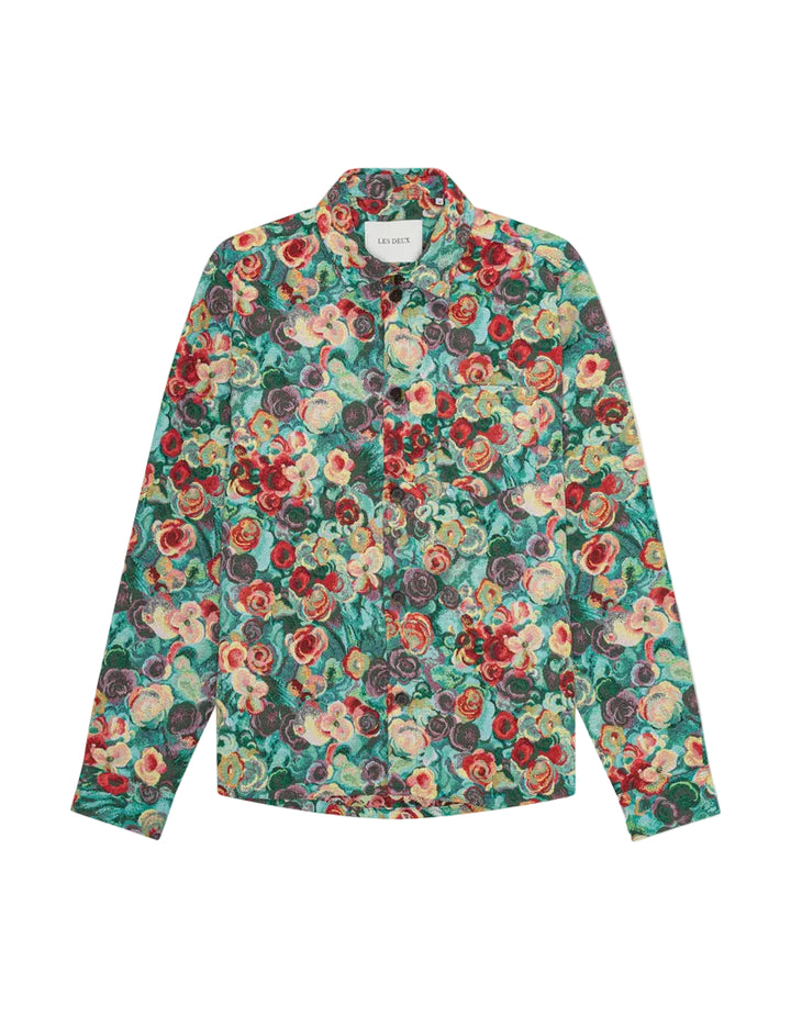 Bouquet Jacquard Overshirt | Multicolor