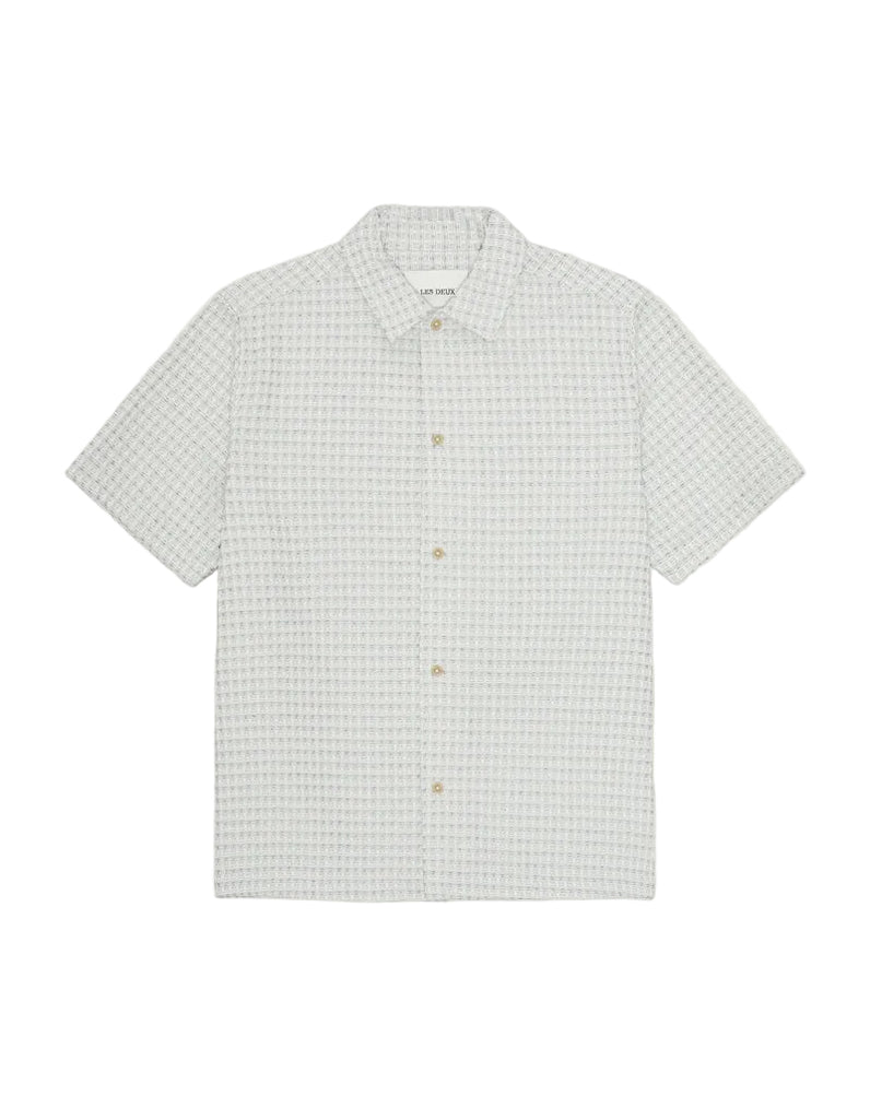 Check Seersucker SS Shirt | Ivory – Cowboys and Astronauts