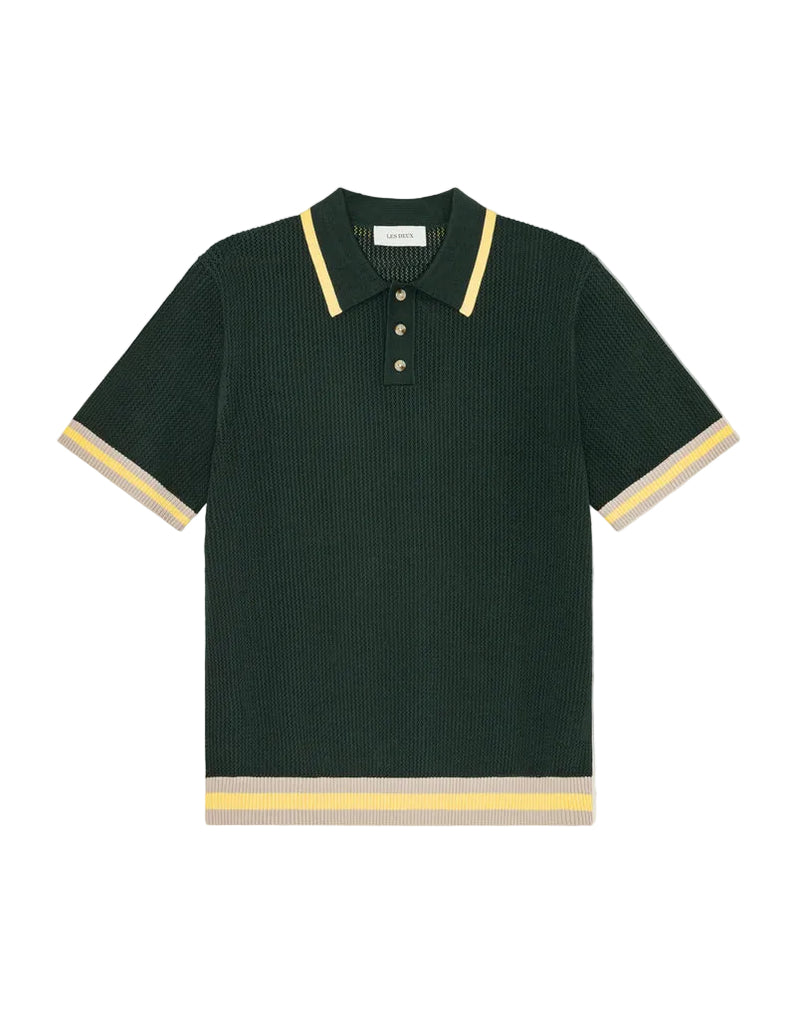 Lace Knitted Polo | Pine Green – Cowboys and Astronauts