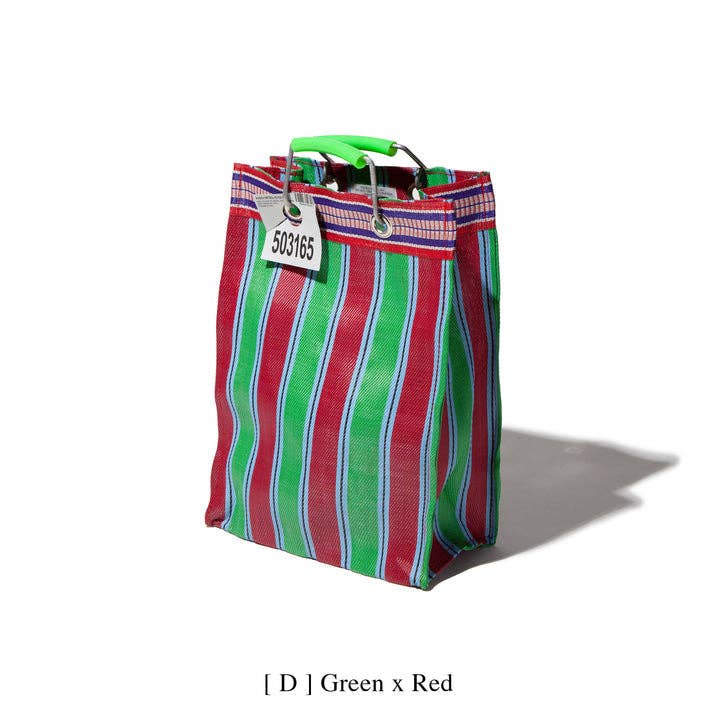 Recycled Plastic Stripe Bag - Rectangle