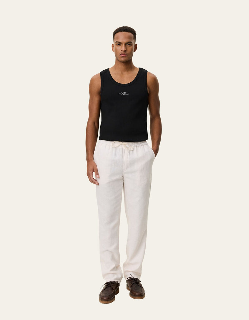 Patrick Linen Pants | Eggnog White