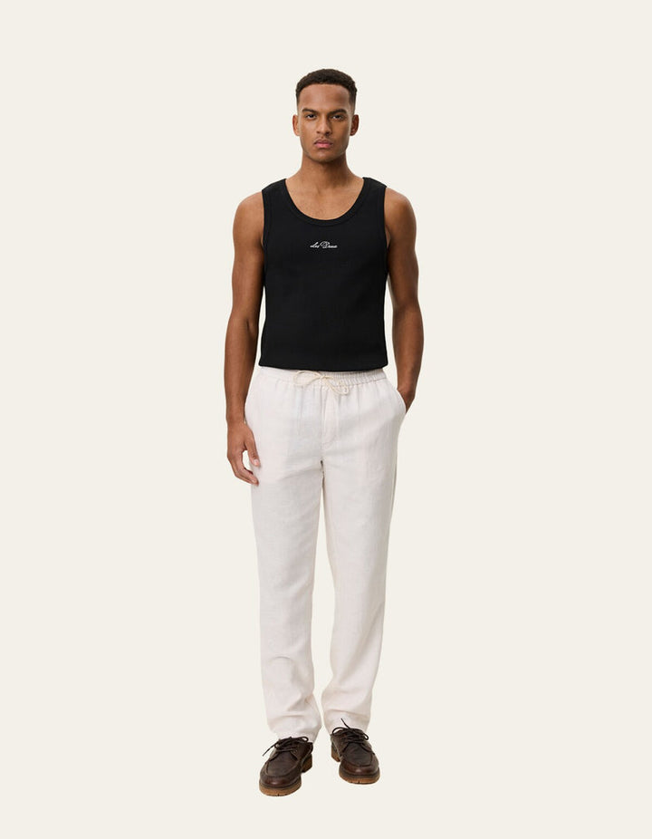Patrick Linen Pants | Eggnog White