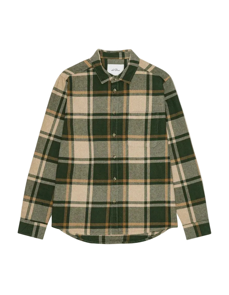 Check Flannel Shirt | Rosin Green