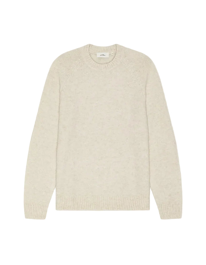 Wool Rib Soft Roundneck Knit | Ivory