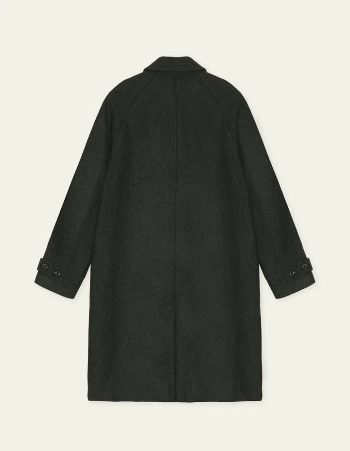 Solid Wool Coat | Rosin Green