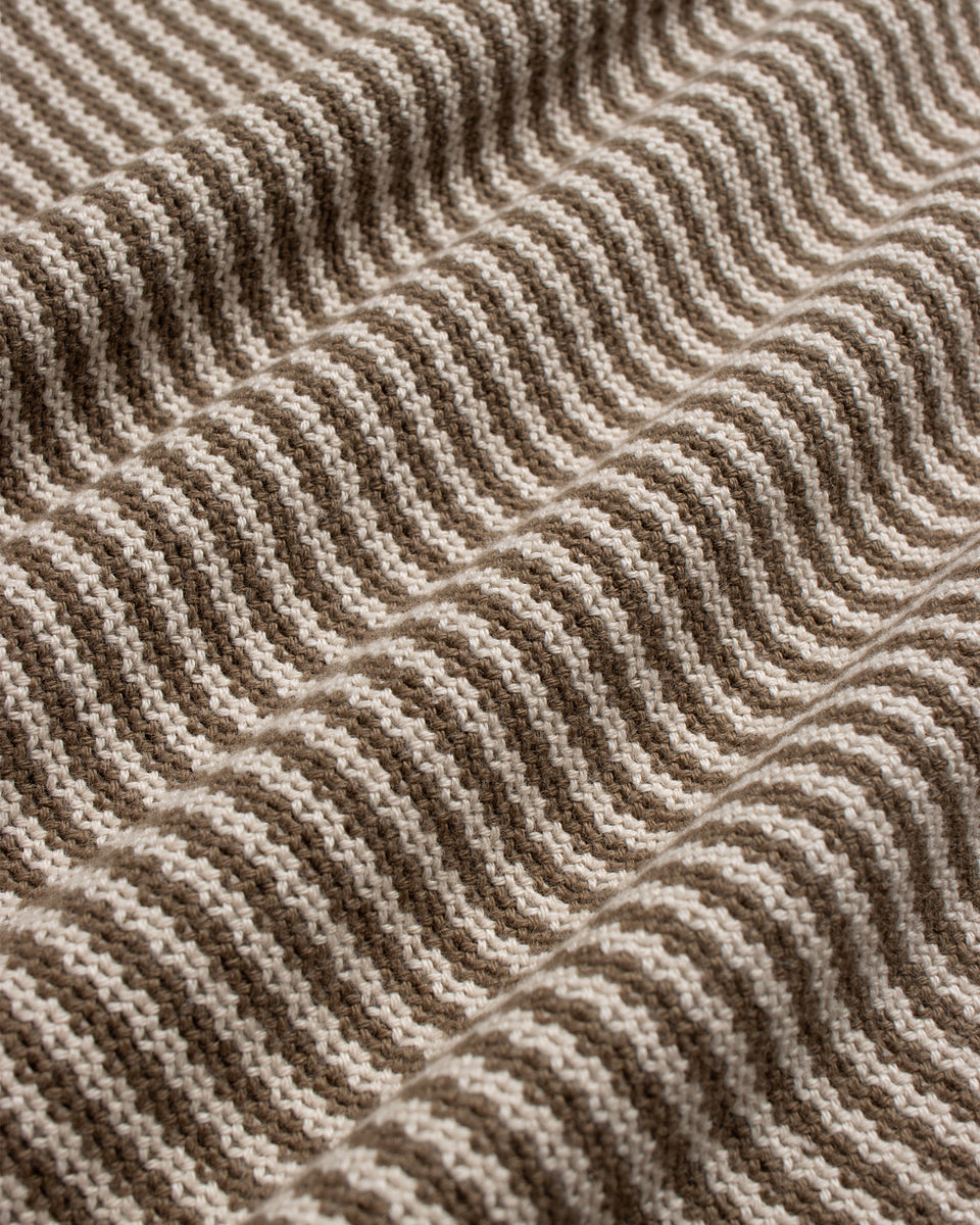 Newport Knitted Top | Sand / Brown Stripe