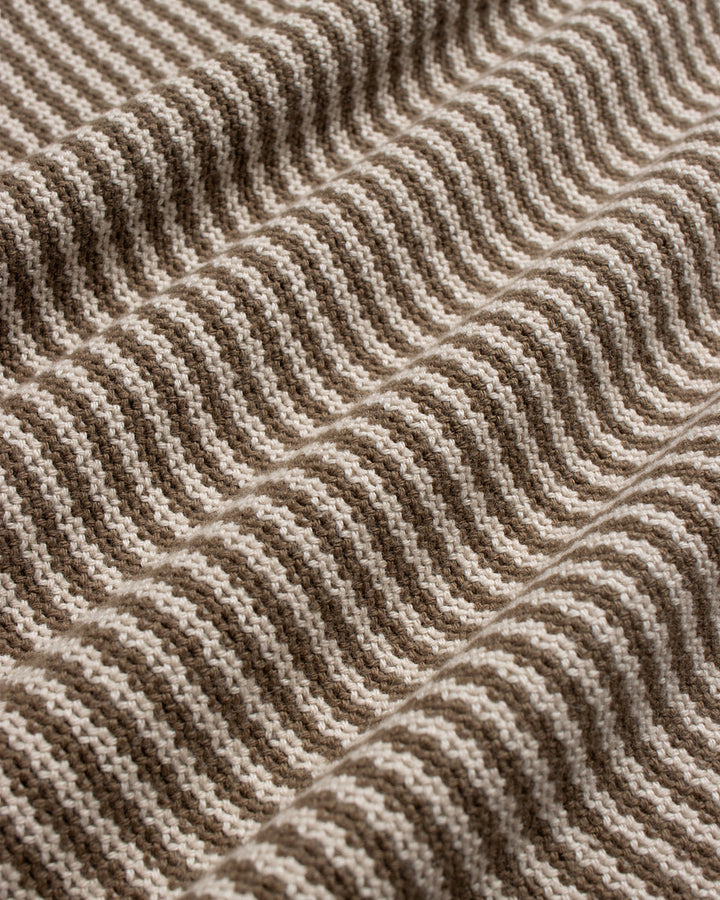 Newport Knitted Top | Sand / Brown Stripe