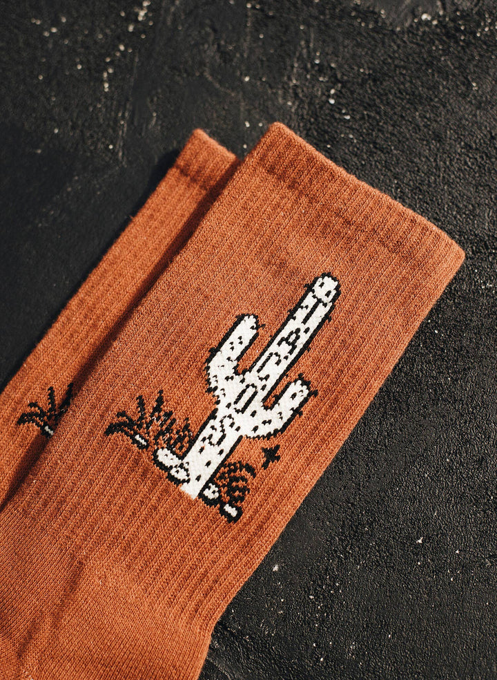 Cactus Taco Western Socks