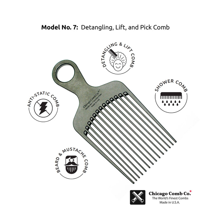 Model No. 7 Carbon Fiber Pick Comb