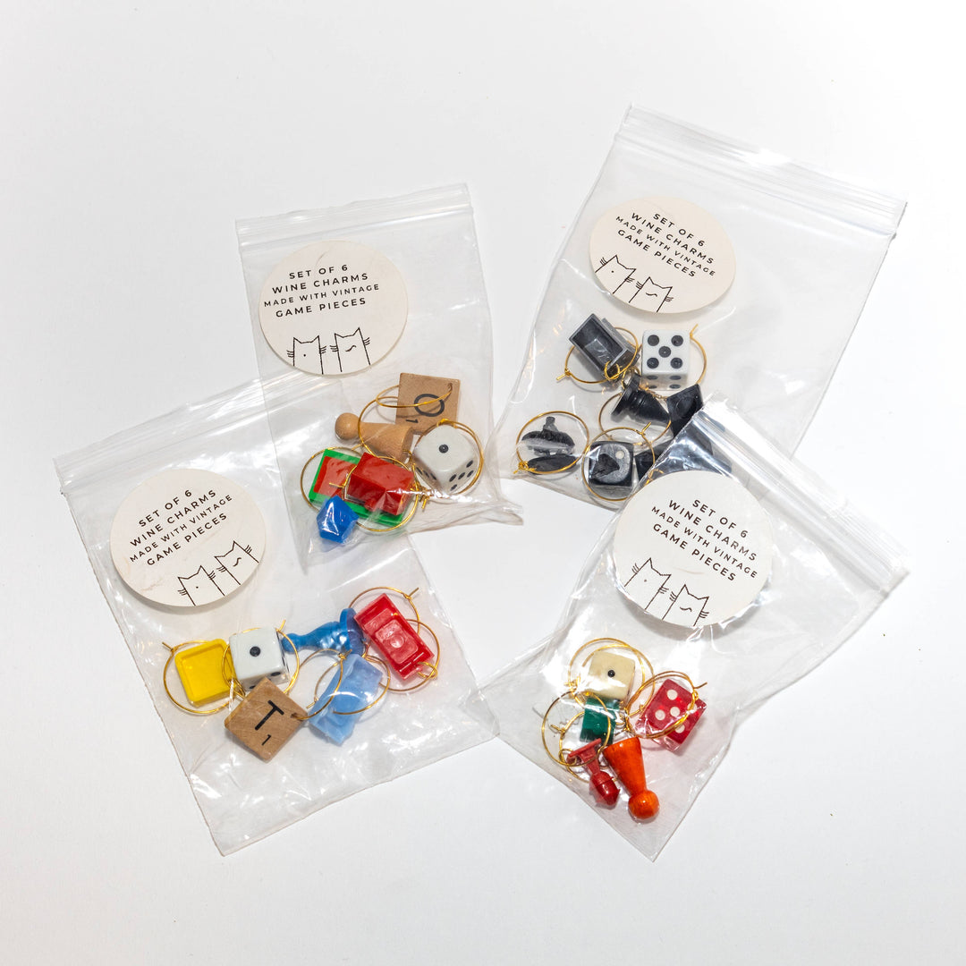 Vintage Game Piece Drink Markers