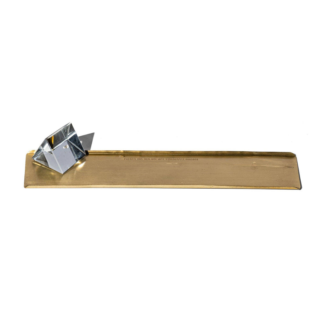 Prism Incense Holder with Brass Tray