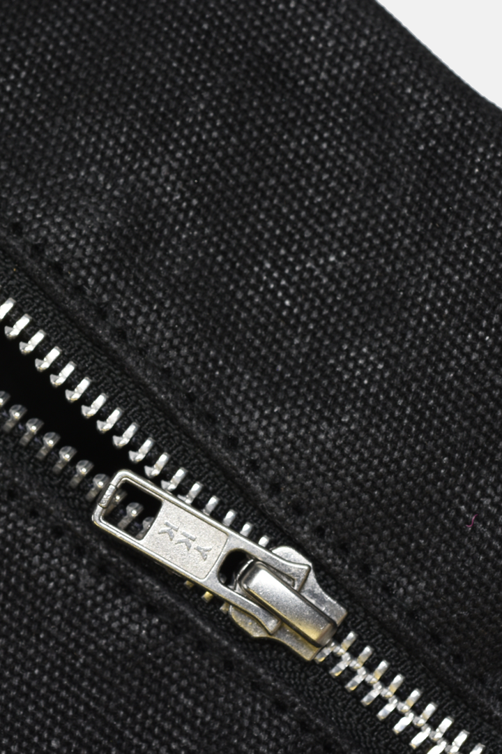 Waxed Cotton Dopp Kit Toiletry Bag | Black