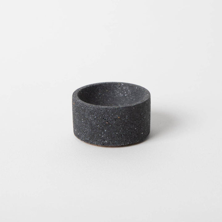 Round Incense Holder | Black Terrazzo
