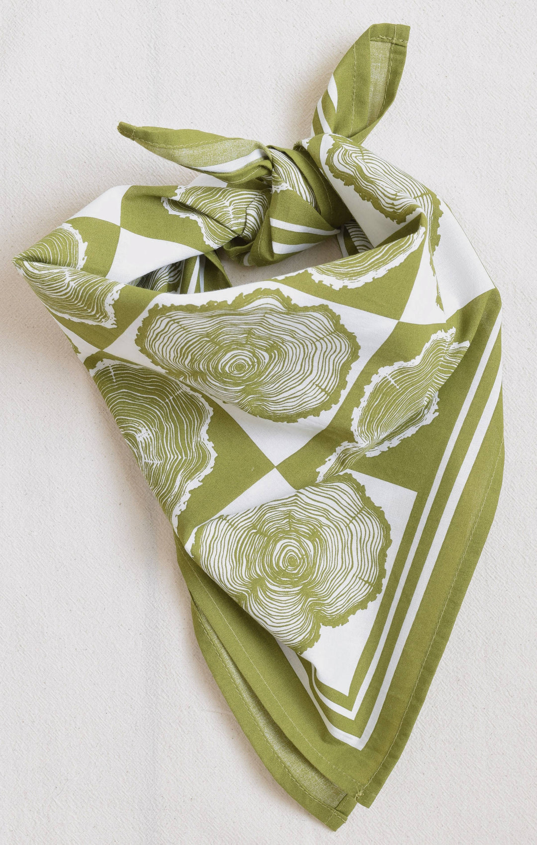 Tree Ring Bandana | Olive Green