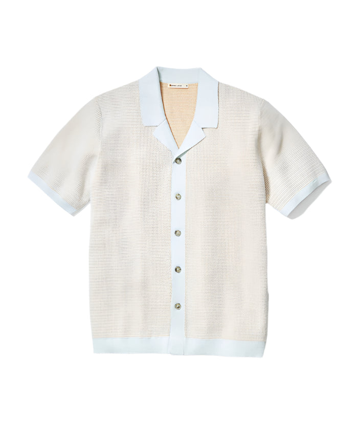Asher Sweater Resort Shirt | Light Aqua