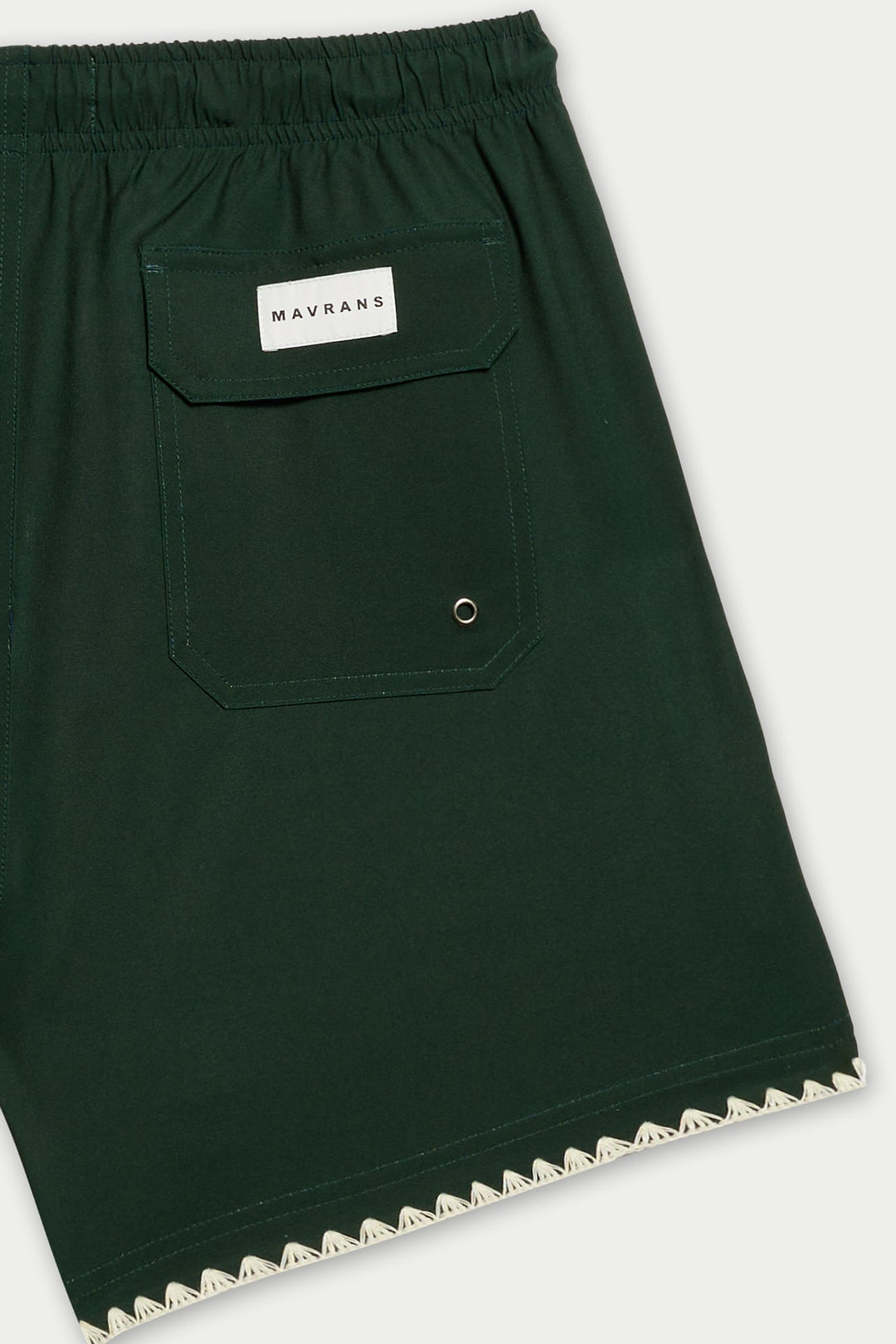 Green Course Stitch Swim Short