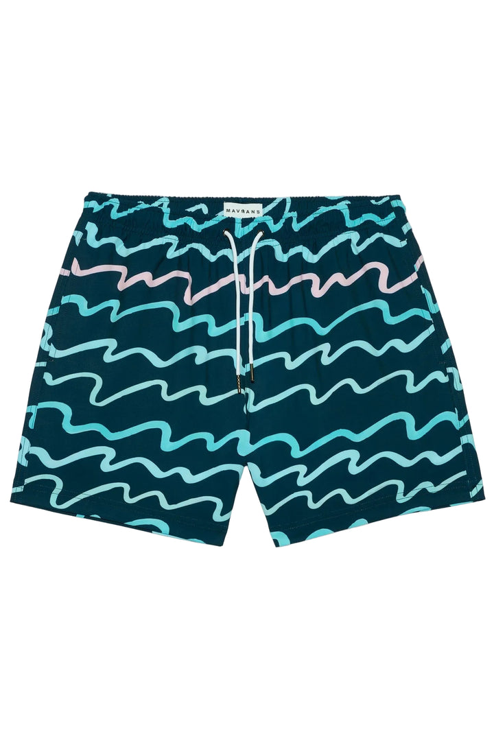 90s Wave Swim Short