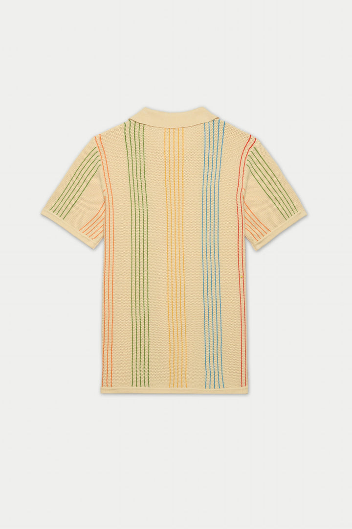 Sliced Knit Shirt | Beige