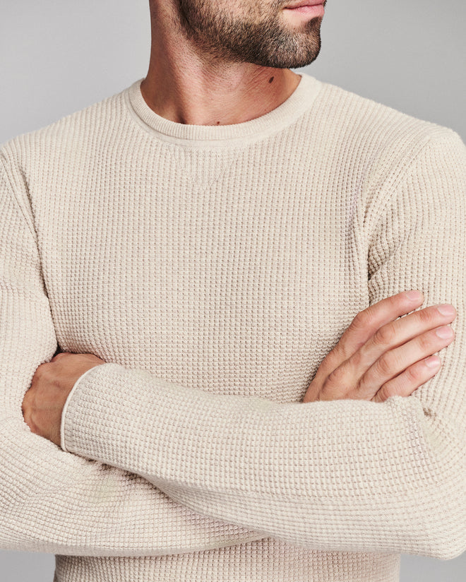Martin Mini Waffle Crew | Oatmeal Heather