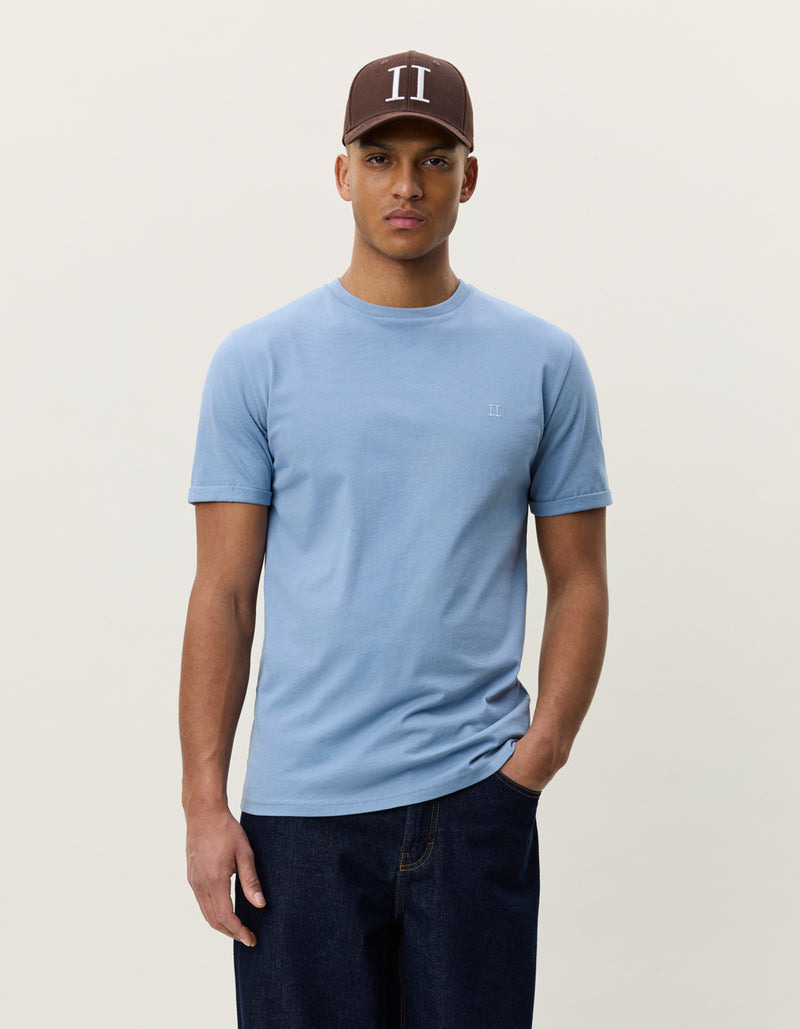 Core Contrast Tee | Faded Denim Blue