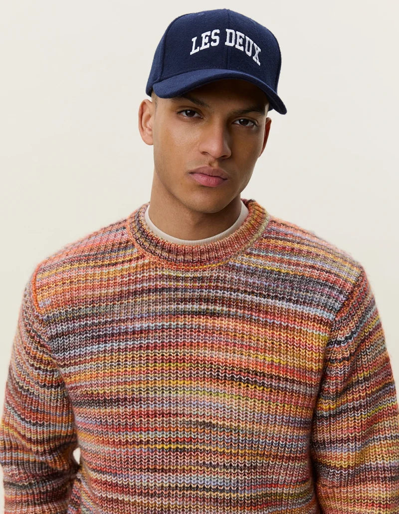 Space Rib Crewneck Knit | Multicolor