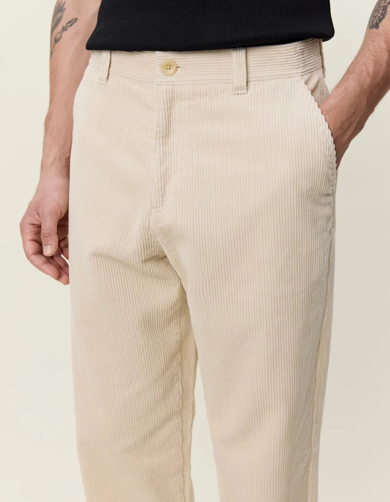 Corduroy Tapered Pants | Ivory