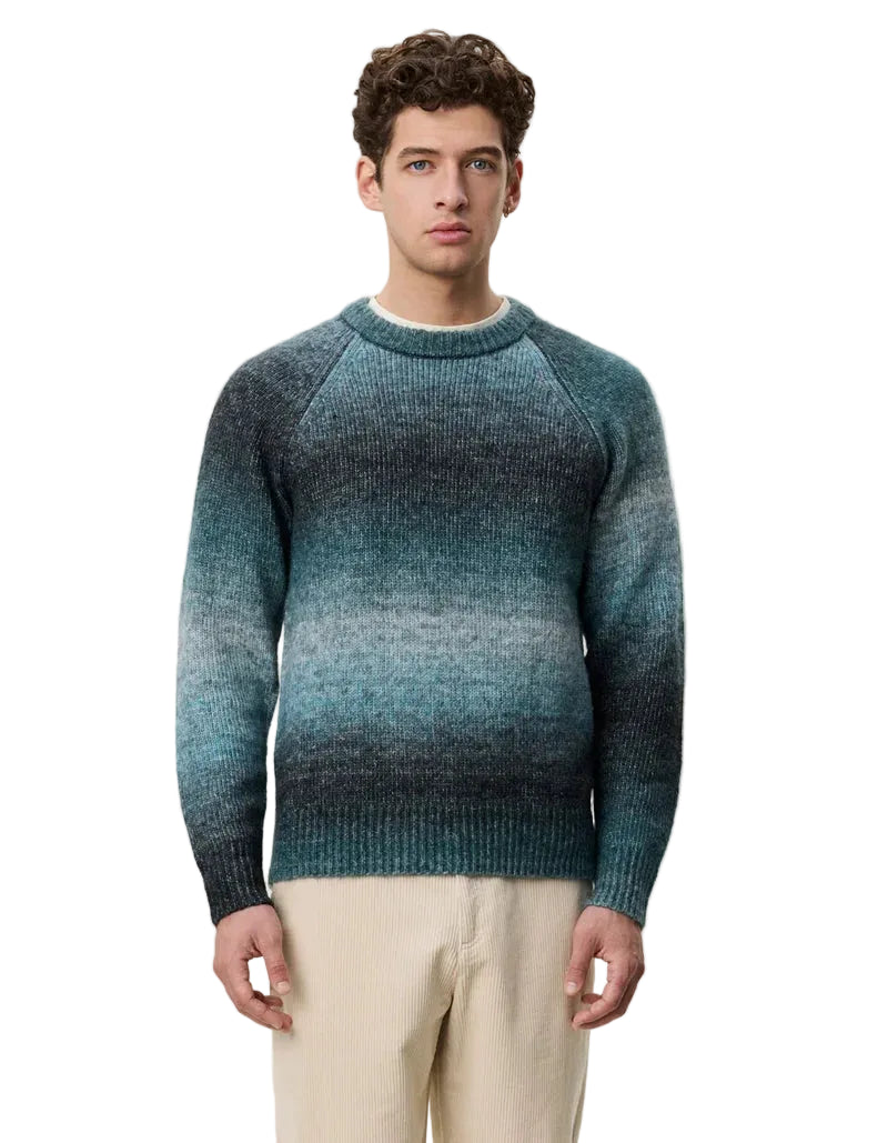 Gradient Roundneck Knit | Mediterranea Green